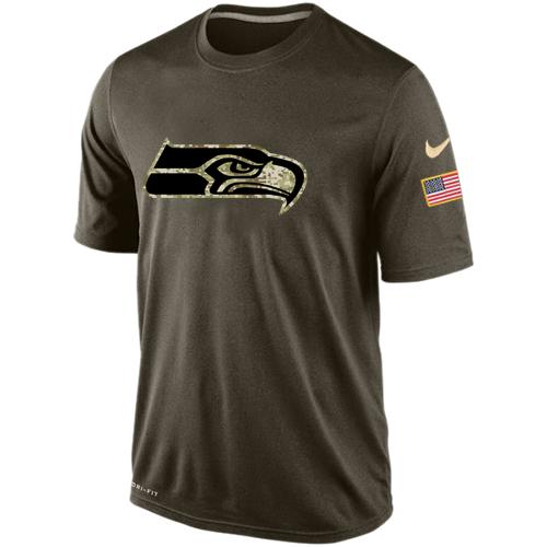 Seattle Seahawks Salute To Service Nike Dri-FIT T-Shirt (All Size)