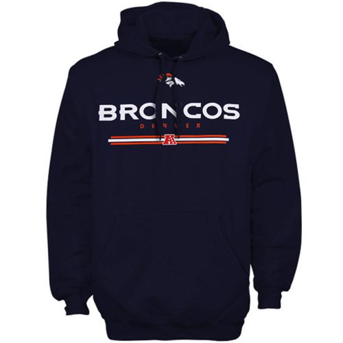 Denver Broncos Critical Victory VI Hoodie Navy Blue - Click Image to Close