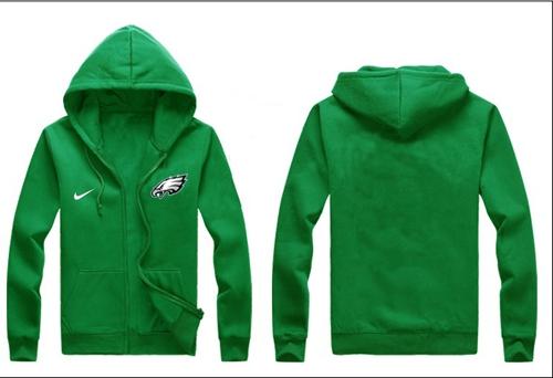 Nike Philadelphia Eagles Authentic Logo Hoodie Green - Click Image to Close