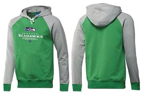 Seattle Seahawks Critical Victory Pullover Hoodie Green & Grey - Click Image to Close