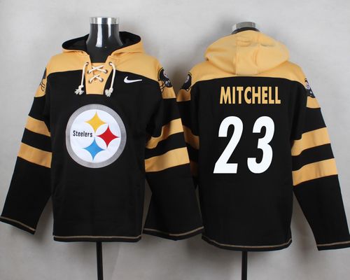 Nike Steelers #23 Mike Mitchell Black Player Pullover NFL Hoodie - Click Image to Close