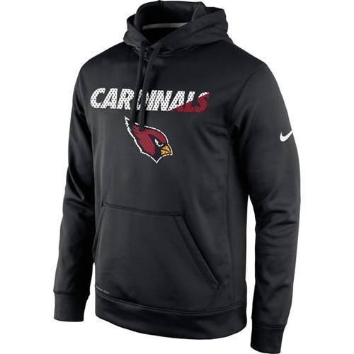 Arizona Cardinals Nike Kick Off Staff Performance Pullover Hoodie Black - Click Image to Close