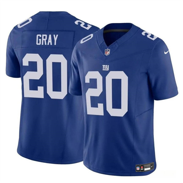 Men's New York Giants #20 Eric Gray Blue 2023 F.U.S.E. Vapor Untouchable Limited Football Stitched Jersey - Click Image to Close