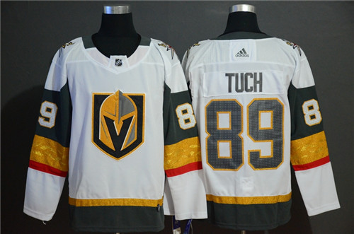 Men's Vegas Golden Knights #89 Alex Tuch White Stitched NHL Jersey - Click Image to Close