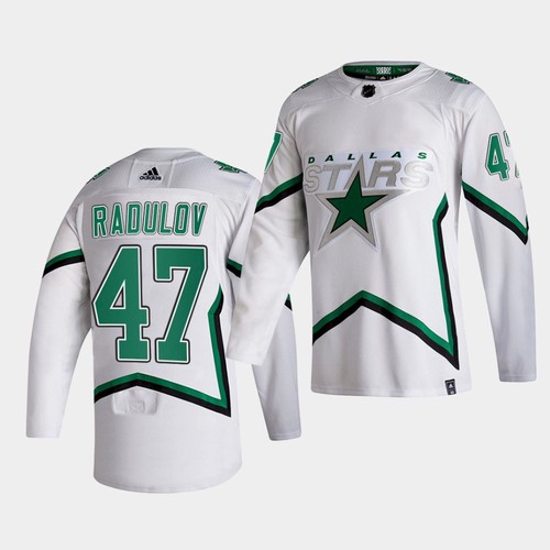 Men's Dallas Stars #47 Alexander Radulov White NHL Stitched Jersey - Click Image to Close