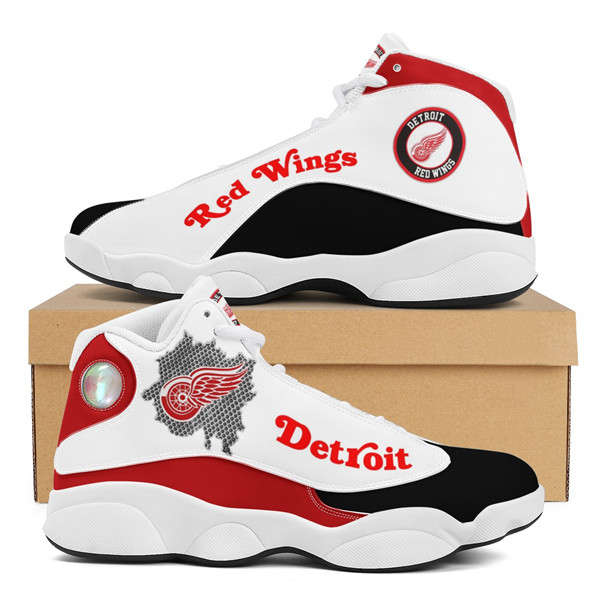 Women's Detroit Red Wings Limited Edition JD13 Sneakers 002 - Click Image to Close