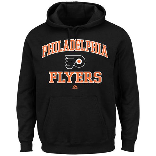 Philadelphia Flyers Majestic Heart & Soul Hoodie Black - Click Image to Close