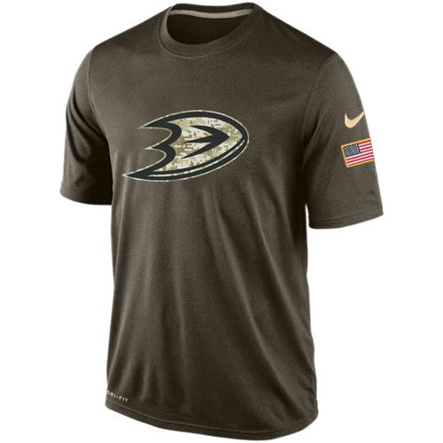 Men's Anaheim Ducks Salute To Service Nike Dri-FIT T-Shirt - Click Image to Close