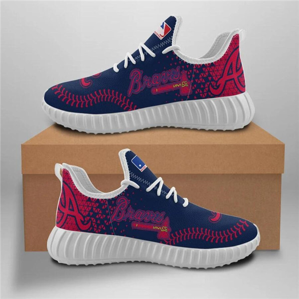 Women's MLB Atlanta Braves Lightweight Running Shoes 003