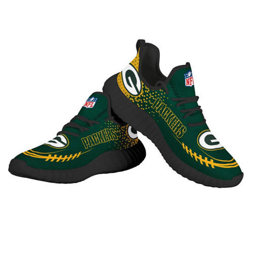 Men's NFL Green Bay Packers Lightweight Running Shoes 002 - Click Image to Close