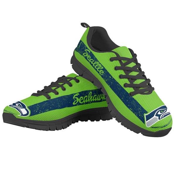 Women's NFL Seattle Seahawks Lightweight Running Shoes 017 - Click Image to Close