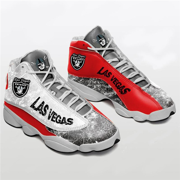 Women's Las Vegas Raiders Limited Edition JD13 Sneakers 012 - Click Image to Close