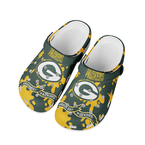 Women's Green Bay Packers Bayaband Clog Shoes 003