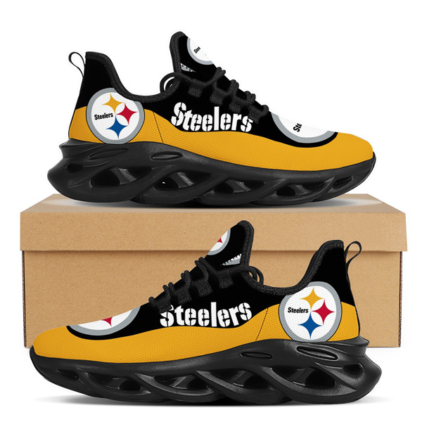 Men's Pittsburgh Steelers Flex Control Sneakers 001 - Click Image to Close