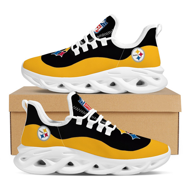 Women's Pittsburgh Steelers Flex Control Sneakers 008 - Click Image to Close