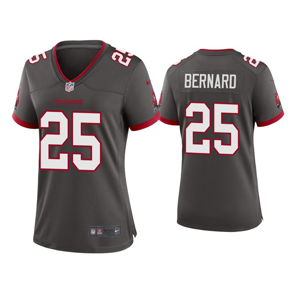 Women's Tampa Bay Buccaneers #25 Giovani Bernard Gray 2021 Limited Stitched Jersey(Run Small) - Click Image to Close