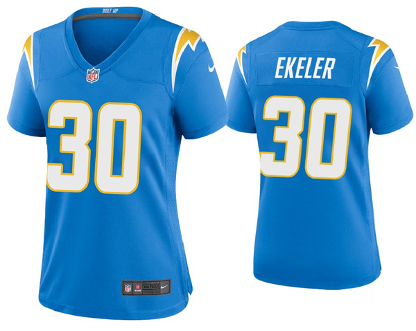 Women's Los Angeles Chargers #30 Austin Ekeler 2020 Blue Vapor Untouchable Limited Stitched Jersey