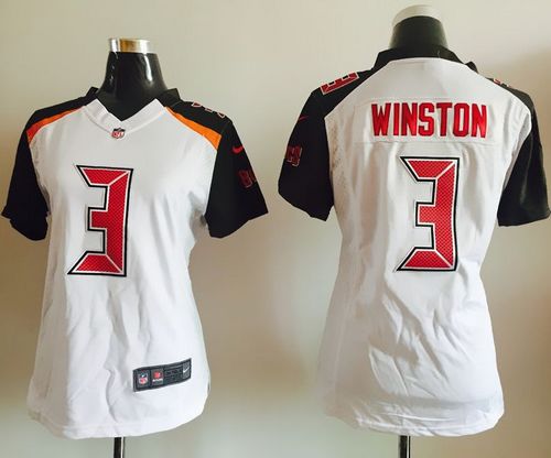 Nike Buccaneers #3 Jameis Winston White Women's Stitched NFL New Elite Jersey