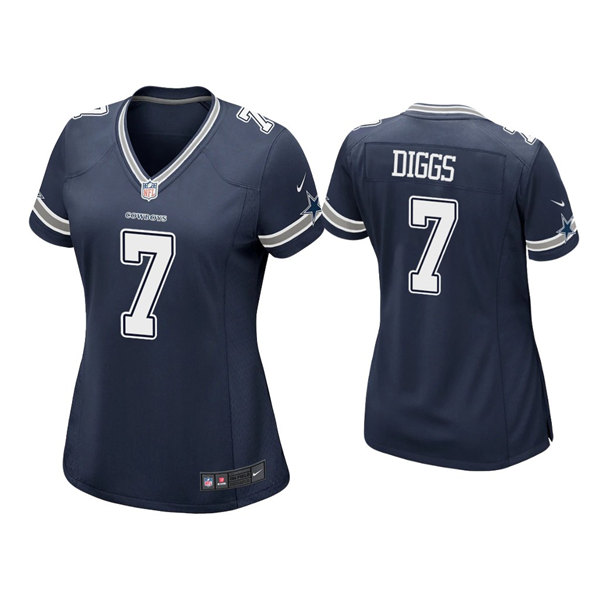 Women's Dallas Cowboys #7 Trevon Diggs Navy Vapor Untouchable Limited Stitched Jersey(Run Small) - Click Image to Close