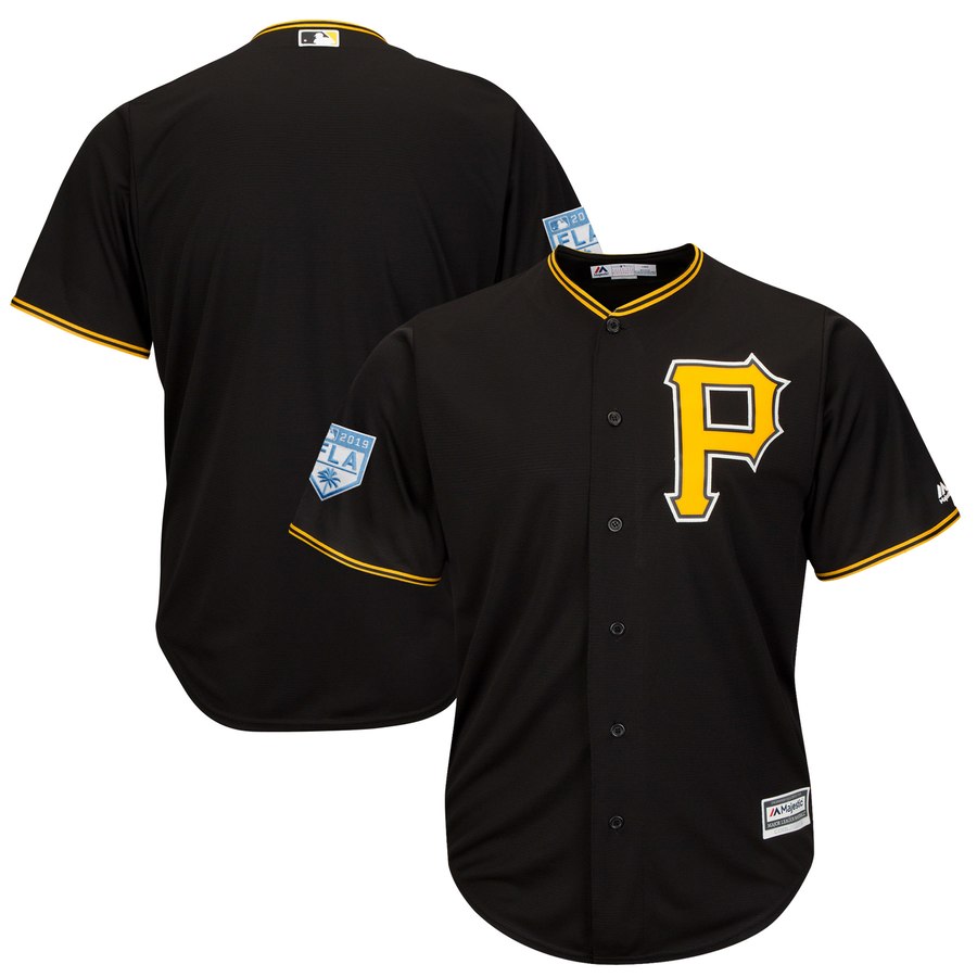 Pirates Blank Black 2019 Spring Training Cool Base Stitched MLB Jersey