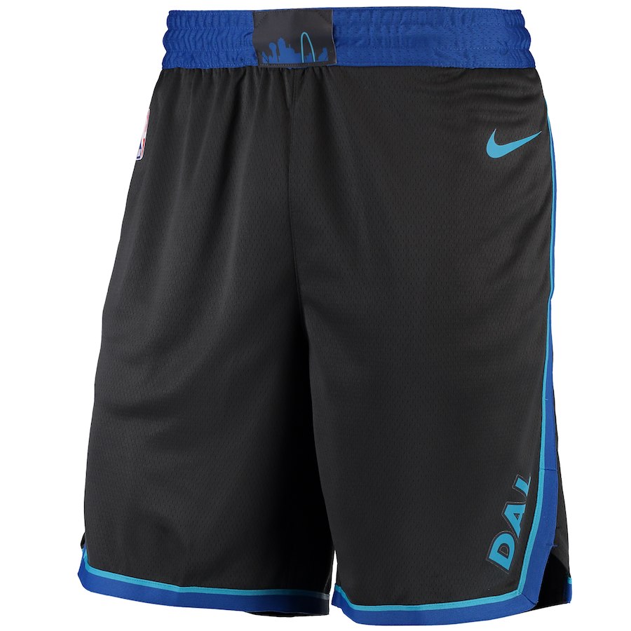 Dallas Mavericks Nike City Edition Swingman Performance Shorts Black