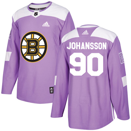 Adidas Bruins #90 Marcus Johansson Purple Authentic Fights Cancer Stitched NHL Jersey - Click Image to Close