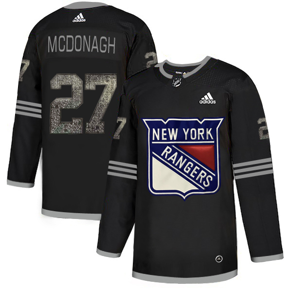 Adidas Rangers #27 Ryan McDonagh Black Authentic Classic Stitched NHL Jersey - Click Image to Close