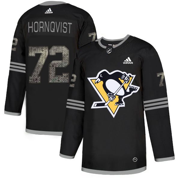 Adidas Penguins #72 Patric Hornqvist Black Authentic Classic Stitched NHL Jersey