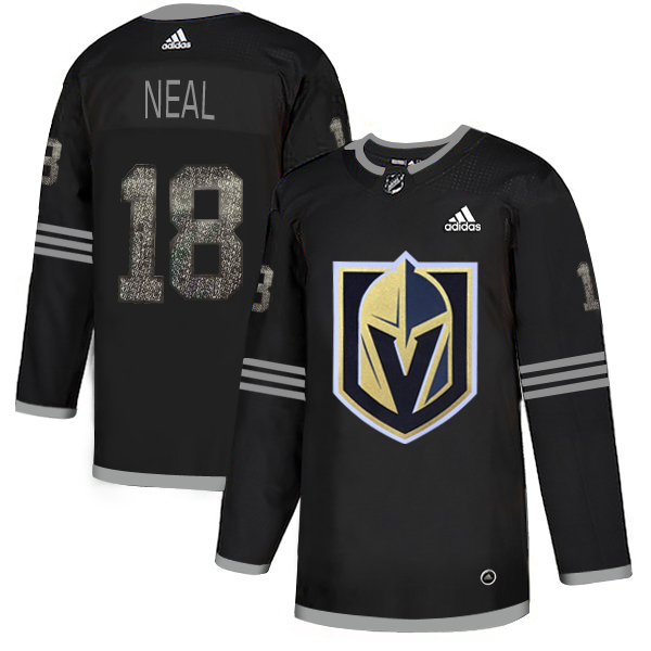 Adidas Golden Knights #18 James Neal Black Authentic Classic Stitched NHL Jersey - Click Image to Close