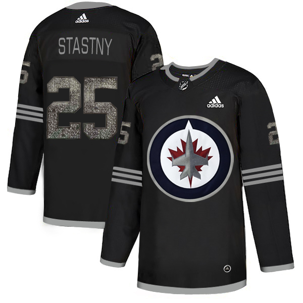 Adidas Jets #25 Paul Stastny Black Authentic Classic Stitched NHL Jersey - Click Image to Close