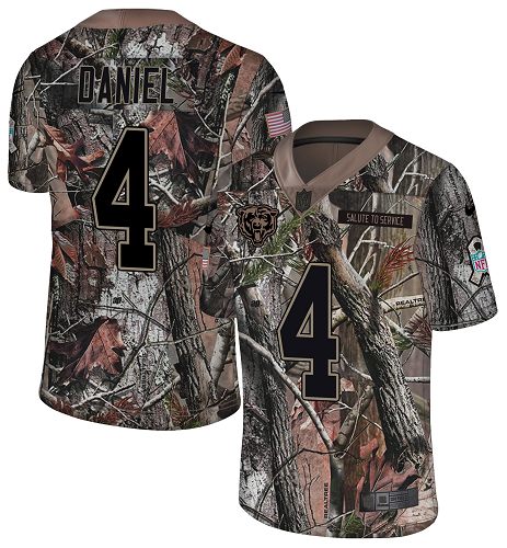 Nike Bears #4 Chase Daniel Camo Men's Stitched NFL Limited Rush Realtree Jersey - Click Image to Close