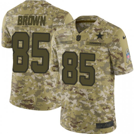 Nike Cowboys #85 Noah Brown Camo Men's Stitched NFL Limited 2018 Salute To Service Jersey - Click Image to Close