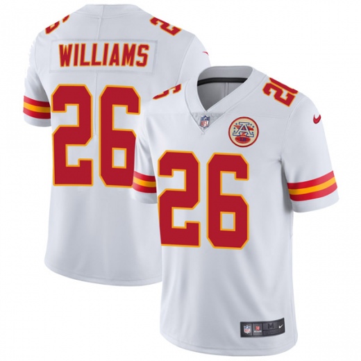 Nike Chiefs #26 Damien Williams White Men's Stitched NFL Vapor Untouchable Limited Jersey