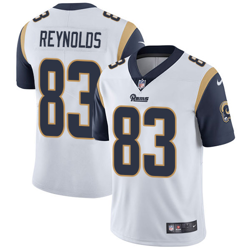 Nike Rams #83 Josh Reynolds White Men's Stitched NFL Vapor Untouchable Limited Jersey - Click Image to Close