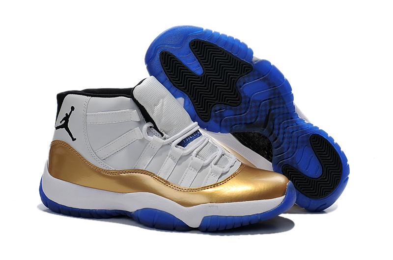 Running weapon Cheap Wholesale Nike Shoes Air Jordan 11 Retro High Golden - Click Image to Close