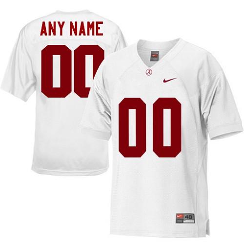 Crimson Tide Personalized Authentic White NCAA Jersey - Click Image to Close