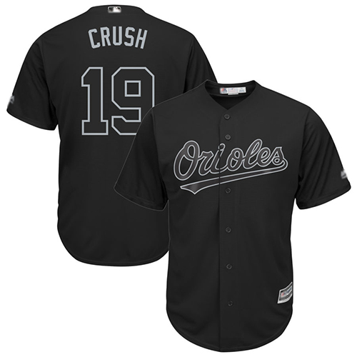 Orioles #19 Chris Davis Black "Crush" Players Weekend Cool Base Stitched Baseball Jersey - Click Image to Close