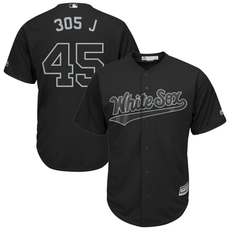 White Sox #45 Michael Jordan Black "305 J" Players Weekend Cool Base Stitched Baseball Jersey - Click Image to Close