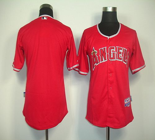 Angels of Anaheim Blank Red Cool Base Stitched MLB Jersey - Click Image to Close