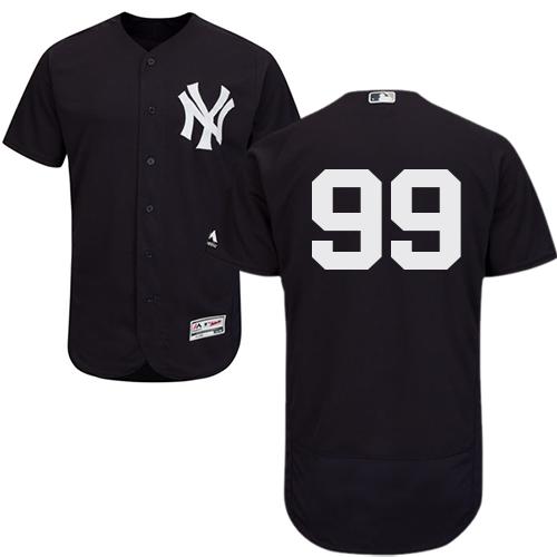 Yankees #99 Aaron Judge Navy Blue Flexbase Authentic Collection Stitched MLB Jersey - Click Image to Close