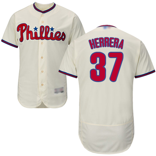 Phillies #37 Odubel Herrera Cream Flexbase Authentic Collection Stitched MLB Jersey - Click Image to Close