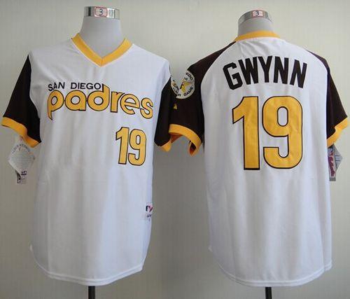 Padres #19 Tony Gwynn White 1978 Turn Back The Clock Stitched MLB Jersey