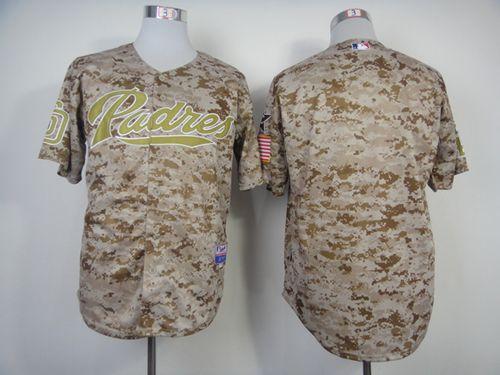 Padres Blank Camo Alternate 2 Cool Base Stitched MLB Jersey - Click Image to Close