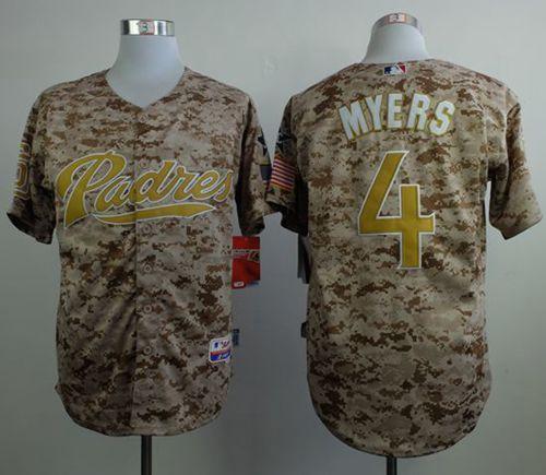 Padres #4 Wil Myers Camo Alternate 2 Cool Base Stitched MLB Jersey