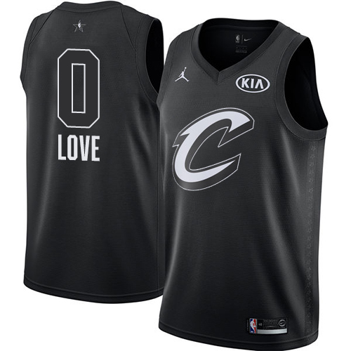 Nike Cavaliers #0 Kevin Love Black NBA Jordan Swingman 2018 All-Star Game Jersey - Click Image to Close