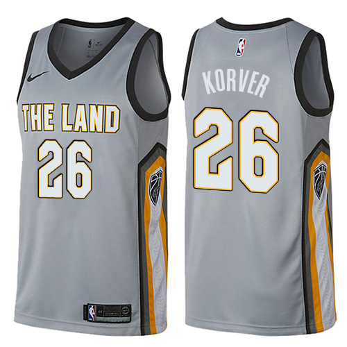 Nike Cavaliers #26 Kyle Korver Gray NBA Swingman City Edition Jersey - Click Image to Close