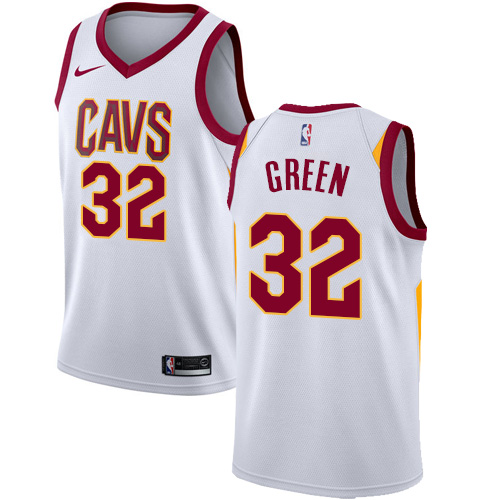 Nike Cavaliers #32 Jeff Green White NBA Swingman Association Edition Jersey