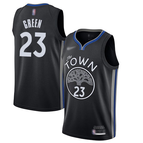 Warriors #23 Draymond Green Black Basketball Swingman City Edition 2019/20 Jersey