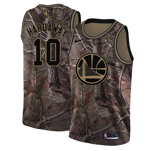 Nike Warriors #10 Tim Hardaway Camo NBA Swingman Realtree Collection Jersey - Click Image to Close