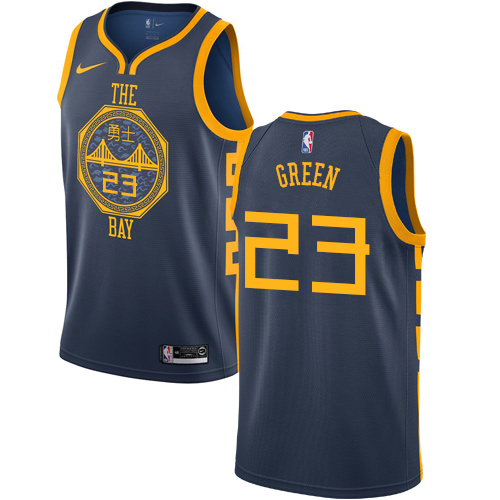 Nike Warriors #23 Draymond Green Navy NBA Swingman City Edition 2018/19 Jersey